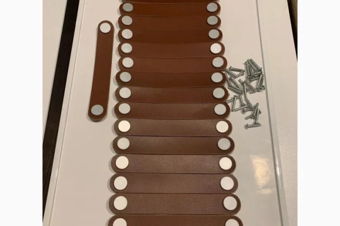 Ручка для меблів з натуральної шкіри Полоса2- фото № 6