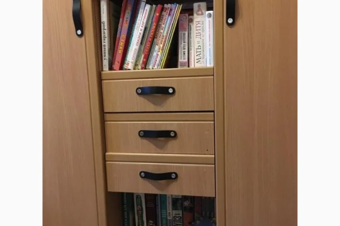 Ручка для меблів з натуральної шкіри Полоса2- фото № 8