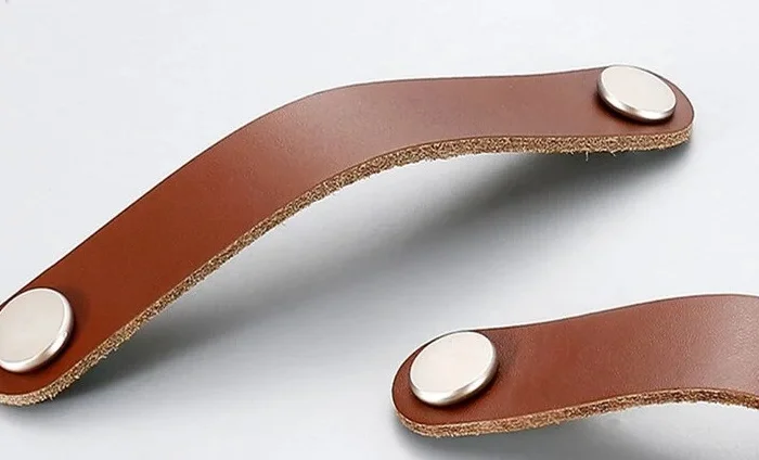 Ручка для меблів з натуральної шкіри Полоса2- фото № 9