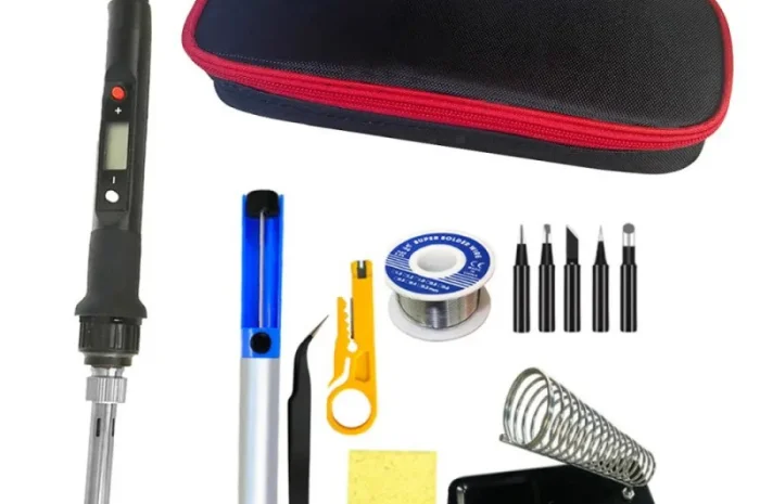 Набор инструментов для пайки Lefavor 80W 12 в 1 с дисплеем- фото № 1