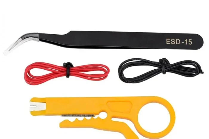 Набір інструментів для паяння професійний ESD SAFE 14 в 1. Паяльник 60 Вт- фото № 8