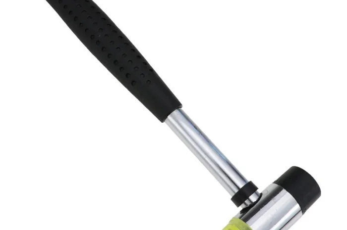 Молоток для установки фурнитуры со сменным насадками, прорезиненный- фото № 6