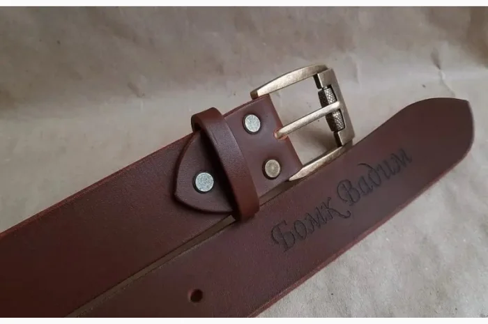 Шкіряний ремінь ′PalMar′ 125*4 см- фото № 2