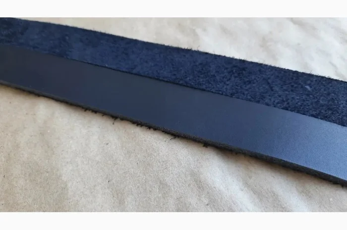 Заготовки для ременів з натуральної шкіри темно-синього кольору- фото № 2