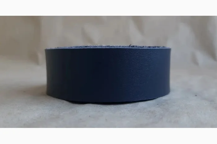 Заготовки для ременів з натуральної шкіри темно-синього кольору- фото № 3