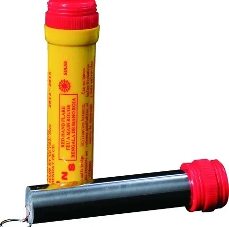 Красный сверхяркий морской Фаер, морской фальшфейер, 60 сек- фото № 1