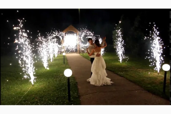 Холодный Фонтан сценический Silver высота выстрела 3 м время горения 30с- фото № 1