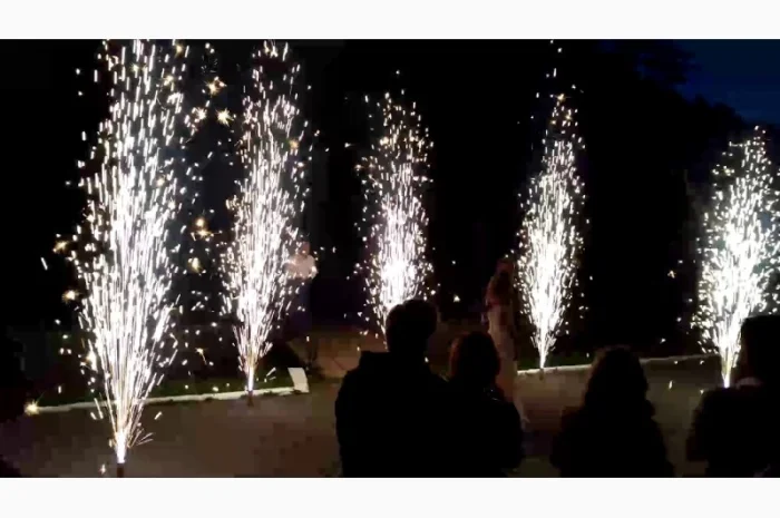 Холодные Фонтаны набор 5 штук сценические silver высота выстрела 4 м- фото № 6