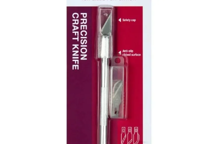 Макетный нож Axent 6904-A металлический с запасными лезвиями- фото № 1