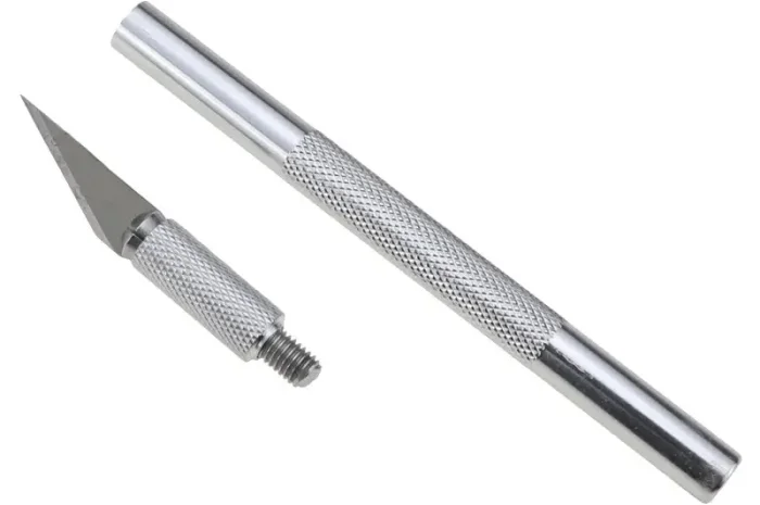 Макетный нож Axent 6904-A металлический с запасными лезвиями- фото № 4