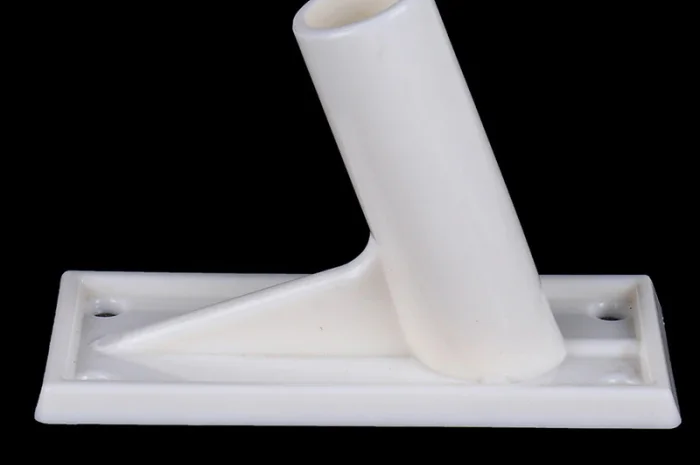 Держатель для флага под флагшток маленький белый- фото № 1