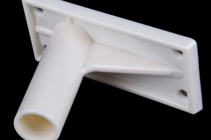 Держатель для флага под флагшток маленький белый- фото № 2