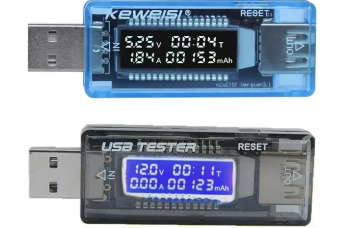 USB Тестер Keweisi KWS-V20 – амперметр та вольтметр для вимірювання ємності акумуляторів- фото № 4