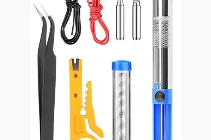 Набір інструментів для паяння 18 в 1 паяльник JCD908S 80W- фото № 9