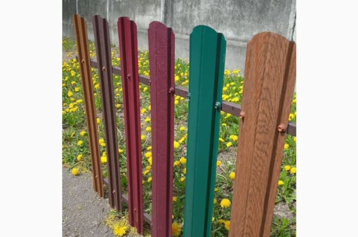 Металевий штакетник, евроштакетник, європаркан від виробника, відправка- фото № 3