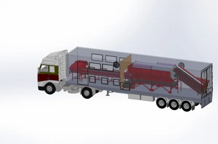 Мобільна сортувальна лінія для твердих побутових відходів ТПВ- фото № 2