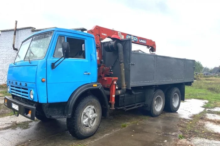 КамАЗ с манипулятором Unic 330 в отличном состоянии- фото № 1