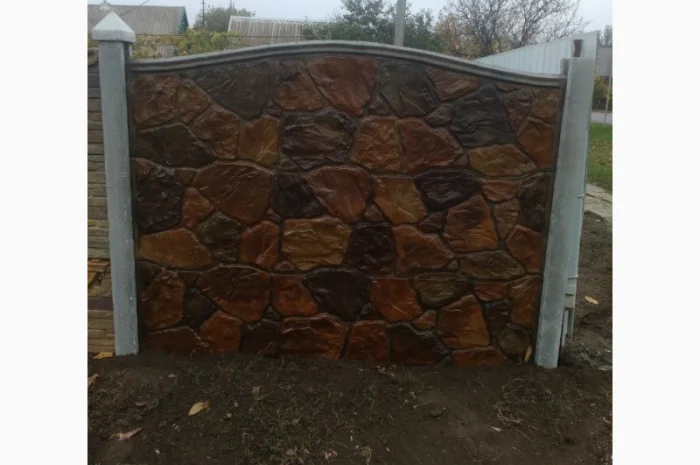Цветные бетонные заборы, установка по Запорожью- фото № 6