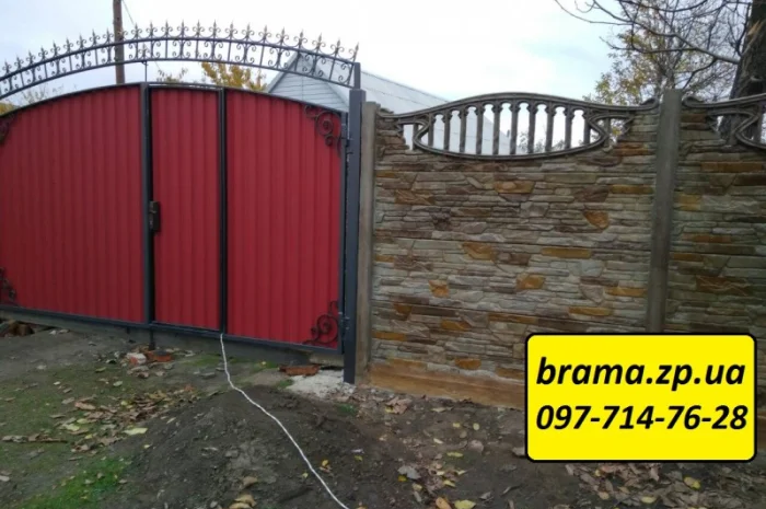 Ворота распашные гаражные. Калитки- фото № 3