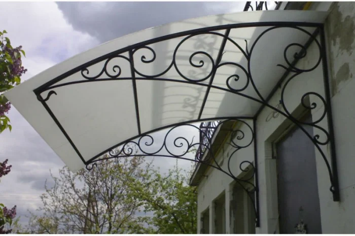 Козырек навесы над входом Запорожья- фото № 1