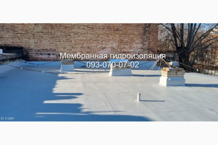 Монтаж ПВХ мембрани для плоских дахів у Дніпрі- фото № 1