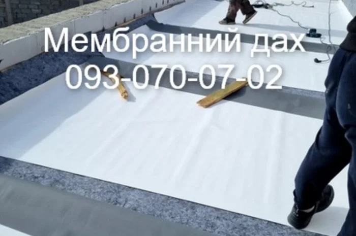 Гидроизоляция плоской крыши мембранным покрытием- фото № 5