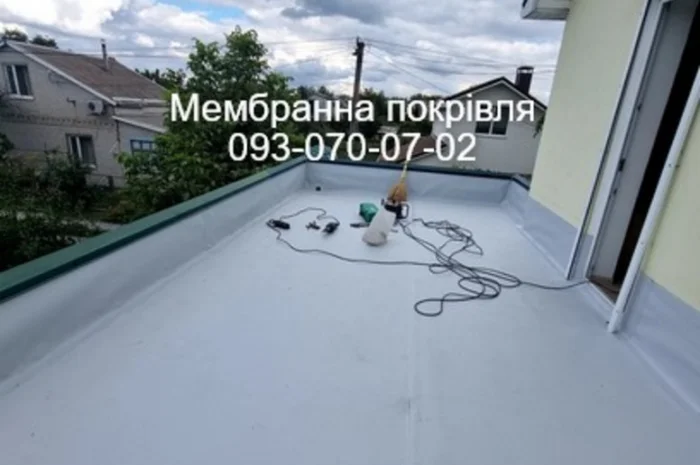 Мембранна покрівля. Покрівельні роботи- фото № 1