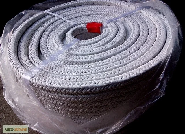 Асбестовый квадратный шнур для дверцы камина и котла- фото № 2