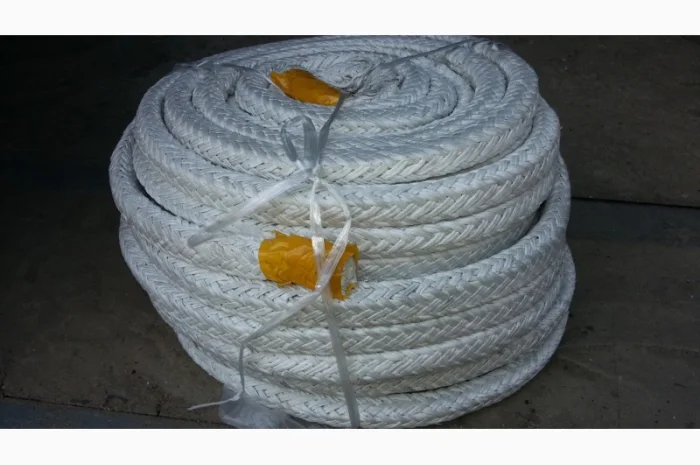 Уплотнительный квадратный плетёный шнур для двери котла, печи и камина- фото № 1