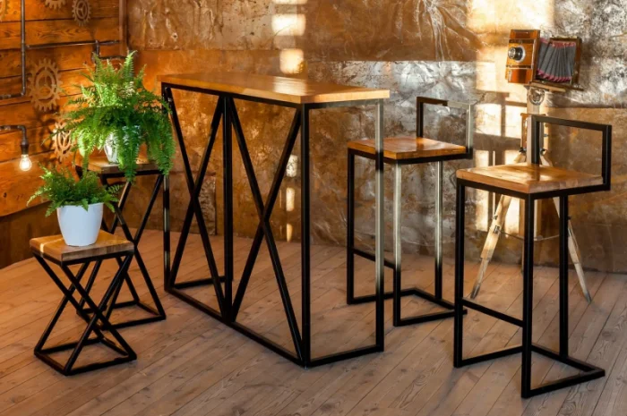 Виробляємо підлогові полиці для магазинів у стилі лофт- фото № 5