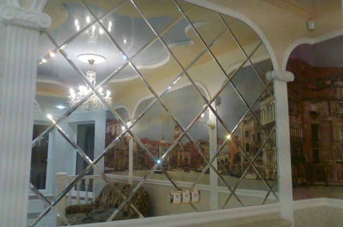 Зеркальное панно с фацетными гранями для вашего интерьера- фото № 1