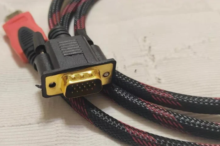Высокоскоростной позолоченный усиленный кабель GBX HDMI-VGA- фото № 7