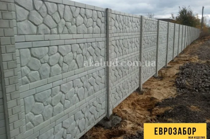 Бетонные столбы для забора. Еврозабор Кривой Рог- фото № 16