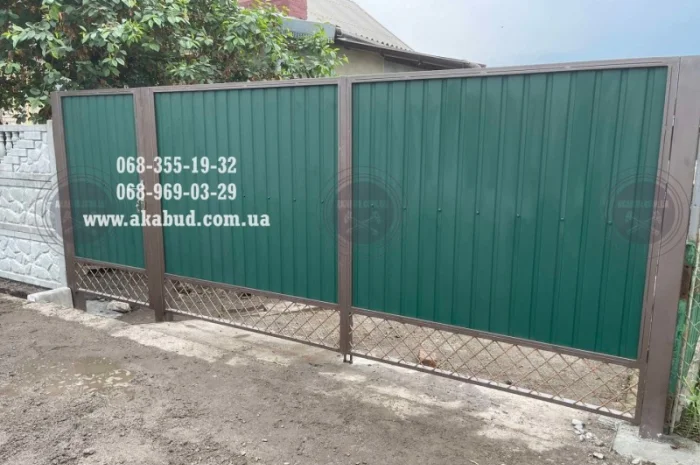 Розпашні ворота на замовлення- фото № 1