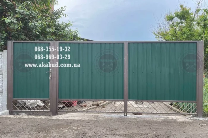 Розпашні ворота на замовлення- фото № 2