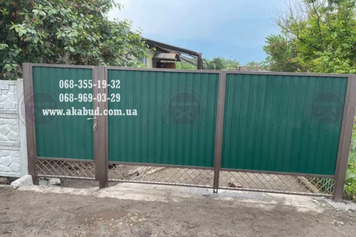 Розпашні ворота на замовлення- фото № 3