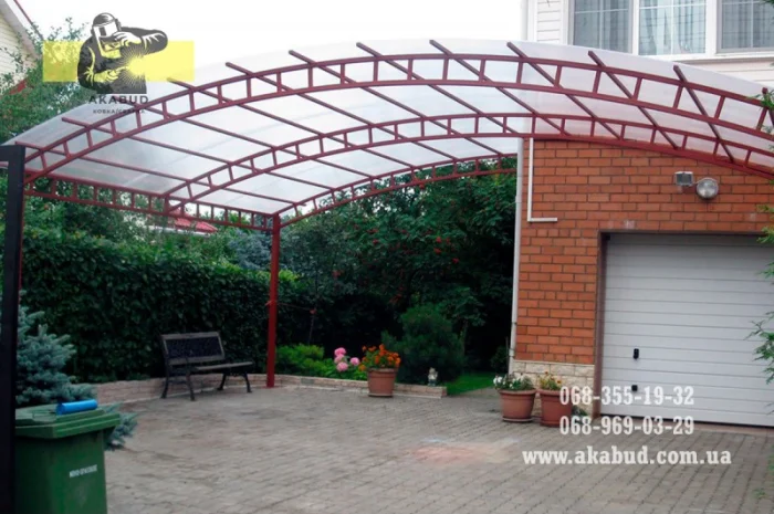 Простые ворота: распашные, откатные. Навесы, перила, решетки- фото № 14