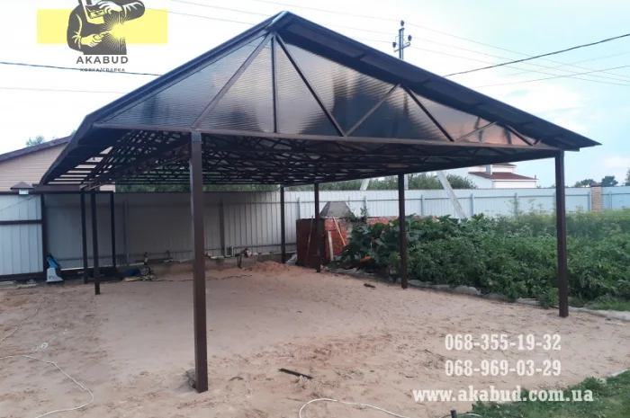 Простые ворота: распашные от компании АКАБУД- фото № 1