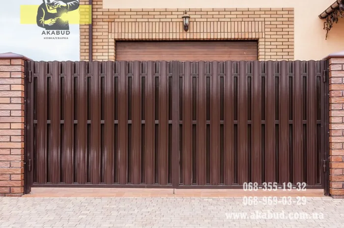 Простые ворота: распашные от компании АКАБУД- фото № 6