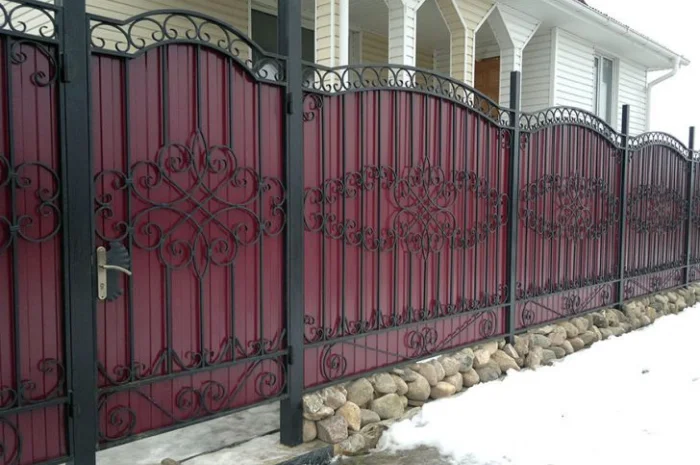 Заборы из профнастила и профлиста в Днепре- фото № 3