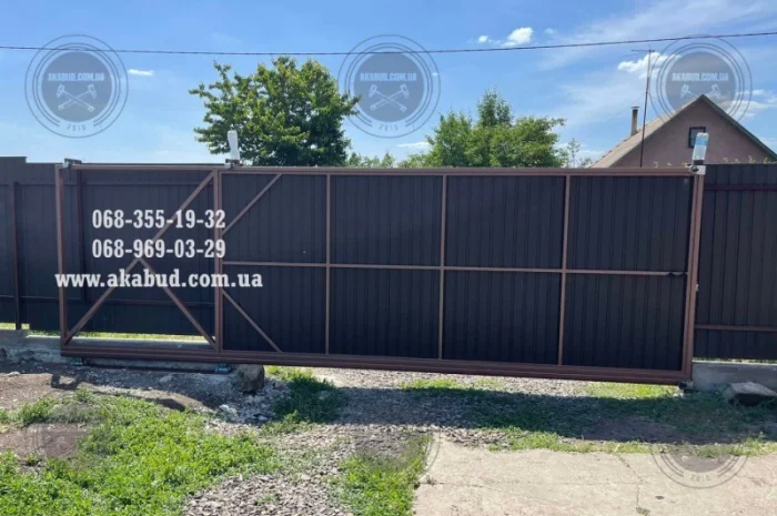 Распашные ворота, откатные ворота, навес, беседка, забор, перила- фото № 2