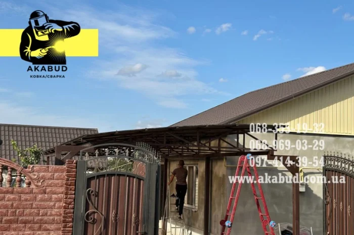 Распашные ворота, откатные ворота, автонавес, заборы, ангары- фото № 15