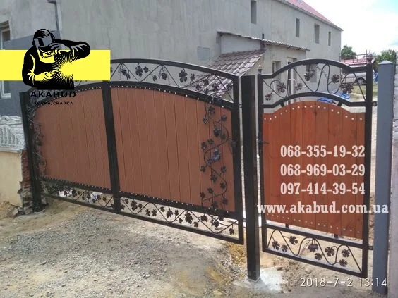 Распашные ворота, откатные ворота, автонавес, заборы, ангары- фото № 2