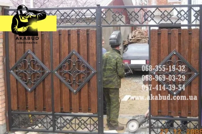 Распашные ворота, откатные ворота, автонавес, заборы, ангары- фото № 4