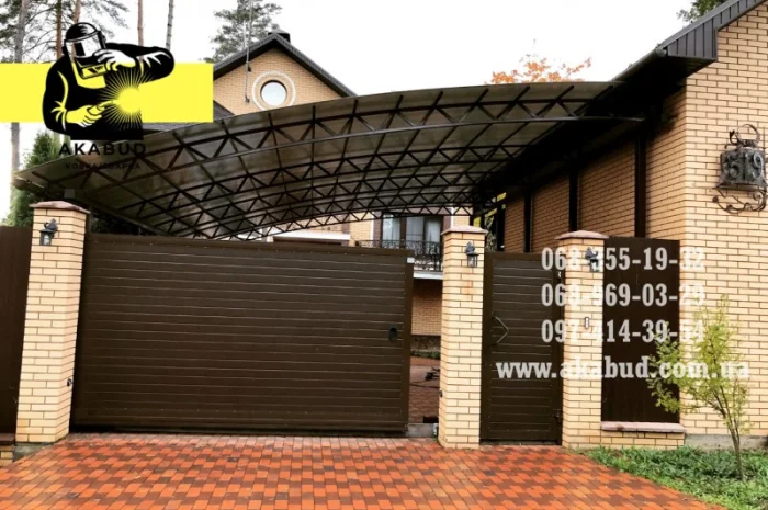 Распашные ворота, откатные ворота, автонавес, заборы, ангары- фото № 8