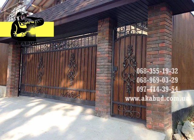 Ворота распашные на заказ- фото № 7