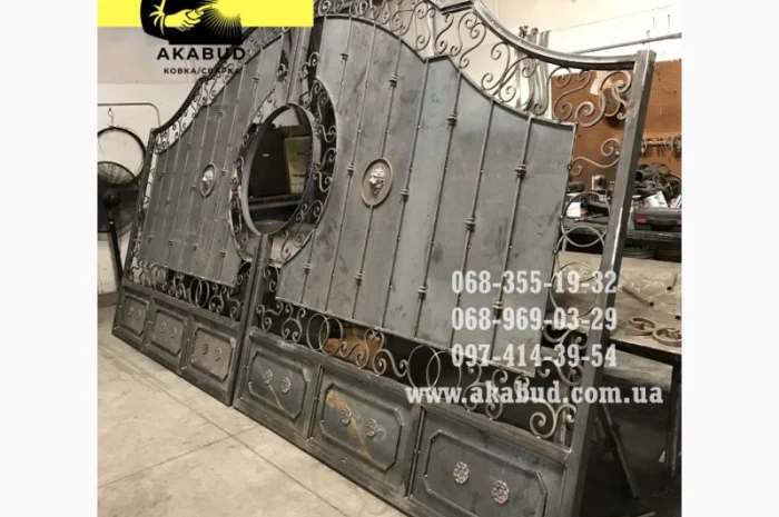 Ворота распашные на заказ- фото № 9