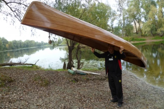 Деревянное каноэ Kipawa ручной работы- фото № 12