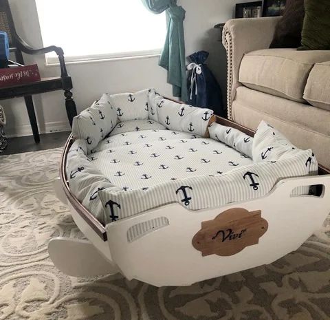 Детская кроватка из экологически чистых материалов- фото № 5