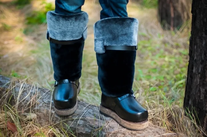 Унти з штучного меху мутон- фото № 2